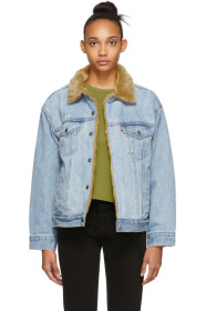 Levi's - 靛蓝色 Dad 双面卡车司机牛仔夹克