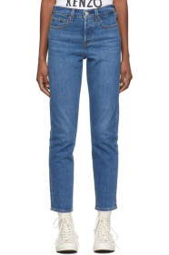 Levi's - Blue Wedgie Icon Fit Jeans