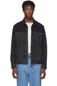 Levi's - 黑色复古卡车司机夹克