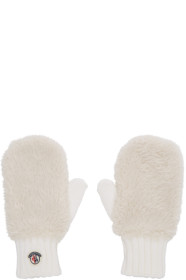 Moncler - White Shearling Mittens