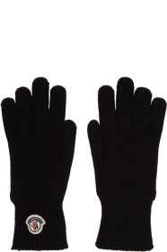 Moncler - Black Wool Gloves