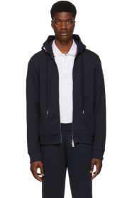 Moncler - Navy Maglia Cardigan Hoodie