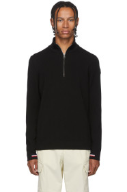 Moncler - Black Maglione Lupetto Zip-Up Sweater