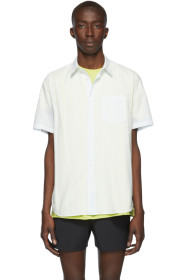 Norse Projects - Chemise à manches courtes bleue Hans