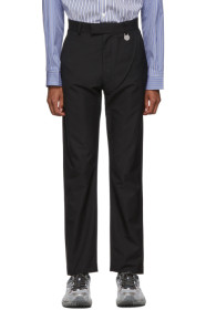 Xander Zhou - Black Satin Trousers