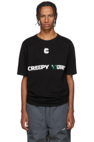 Xander Zhou - Black 'Creepy Cute' Jersey T-Shirt