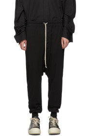 Rick Owens Drkshdw - Black Prisoner Drawstring Lounge Pants