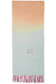 Acne Studios - Foulard à motif tie-dye rose et bleu Kelow
