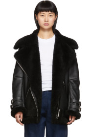 Acne Studios - Black Shearling Velocite Jacket