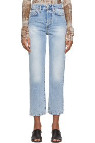 Acne Studios - Blue Blå Konst Mece Trash Jeans