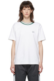 Acne Studios - White Rib Collar Face T-Shirt