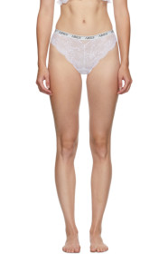 Aries - Culotte en dentelle blanche Brazilian