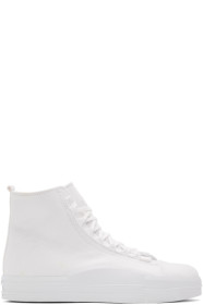 Y-3 - White Yuben Mid Sneakers
