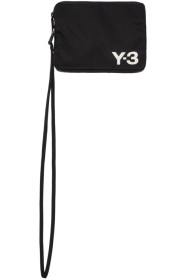 Y-3 - Pochette à logo noire