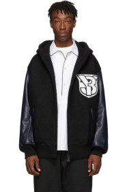 Y-3 - Black Varsity Bomber Jacket