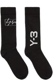 Y-3 - Black Wool-Nylon Socks