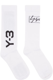 Y-3 - Off-White Wool & Nylon Socks