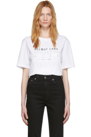 Helmut Lang - 白色拼贴 T 恤