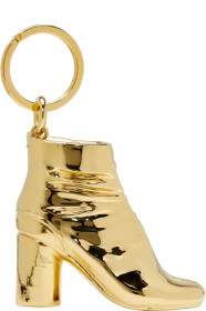 Maison Margiela - Porte-clés doré Tabi Boot exclusif à SSENSE
