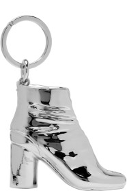 Maison Margiela - Porte-clés argenté Tabi Boot exclusif à SSENSE