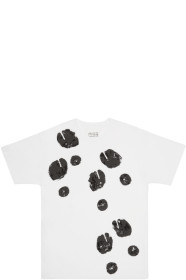 Maison Margiela - SSENSE 独家发售白色分趾脚印 T 恤