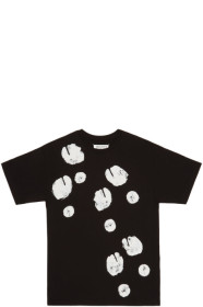 Maison Margiela - SSENSE 独家发售黑色分趾脚印 T 恤