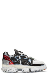 Maison Margiela - Baskets rouges et noires Fusion Low