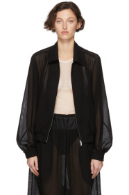 Random Identities - Blouson en filet à glissière noir