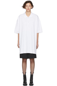Random Identities - White Oversized Cut-Out Polo