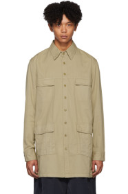 Random Identities - Beige Military Shirt Coat