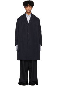 Random Identities - Navy Car Coat