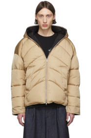Random Identities - Beige Duvet Puffer Jacket