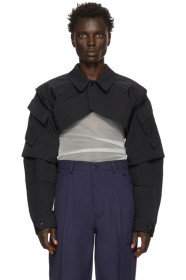 Random Identities - Navy Shrug Jacket