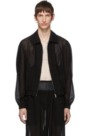 Random Identities - Black Mesh Zip-Up Jacket