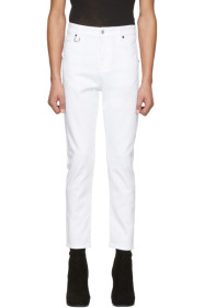 Random Identities - White I Bless The 60's Jeans