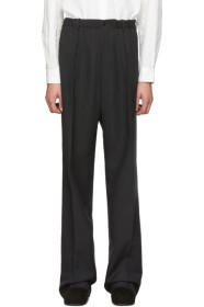 Random Identities - Black Elasticized Waist Trousers
