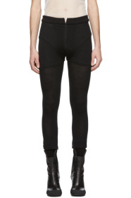 Random Identities - Black Zip Trousers