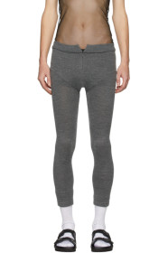 Random Identities - Grey Wool Zip Trousers