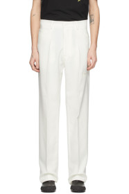 Random Identities - Off-White High-Rise Five-Pocket Trousers