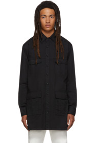 Random Identities - Black Saharienne Shirt Jacket