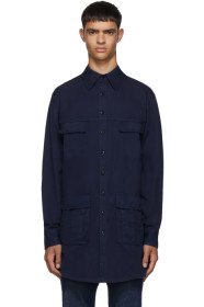 Random Identities - Blue Saharienne Shirt Jacket