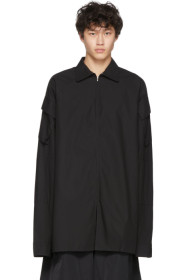 Random Identities - Black Tech Zip Up Shirt
