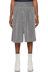 Random Identities - Silver Lurex Shorts
