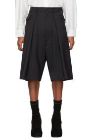 Random Identities - Black Hip Pocket Shorts