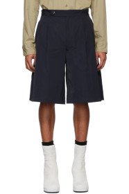 Random Identities - Navy Oversize Tailored Shorts