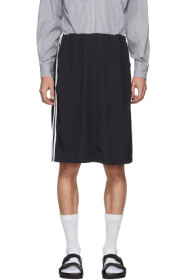 Random Identities - Black Sport Sweat Loose-Fit Skirt