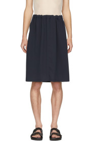 Random Identities - Navy Loose-Fit Sport Sweat Skirt
