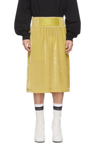 Random Identities - Yellow Velour Boxing Shorts