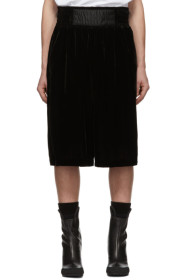 Random Identities - Short en velours noir Boxing