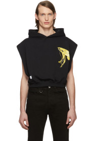 Random Identities - Black Cropped Banana Hoodie